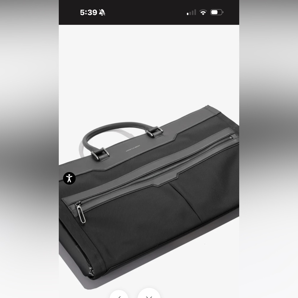 Black Leather Men's Bag